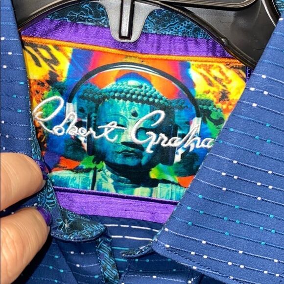 Robert Graham men’s size small casual shirt NWT - Picture 2 of 5